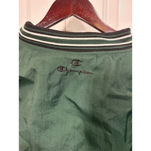 Vintage Champion Jacket L Dublin Rocks Shamrocks Green Pullover V-Neck Retro - Picture 3 of 9